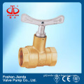 Threaded end copper ball valve with handle lock